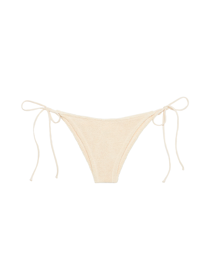 Beige crinkle Marielle classic swim briefs
