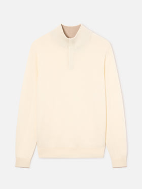 Off white Marlow Strick aus Woll- und Kaschmirmischung mit hohem Kragen 