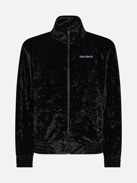 Woman sweatshirt Miriam black chenille - MC2 Saint Barth