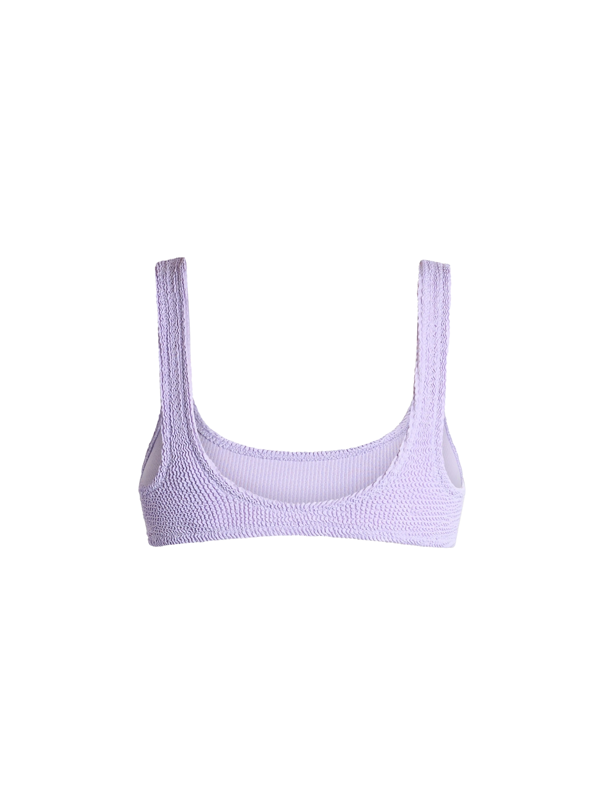 Naima lilac crinkle classic bralette top - MC2 Saint Barth