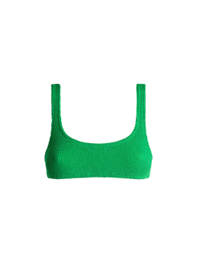 Woman green classic crinkle bralette Naima - MC2 Saint Barth