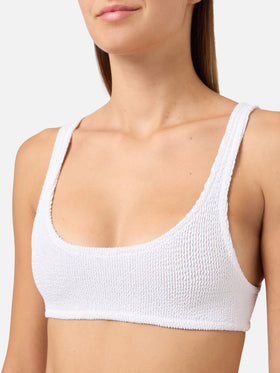 Bikini blanco de tejido crinkle Naima Elise 