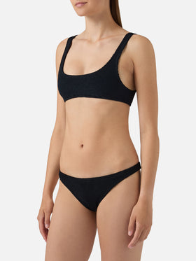Bikini negro de efecto arrugado Naima Naomi 