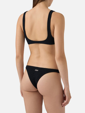 Bikini negro de efecto arrugado Naima Naomi 