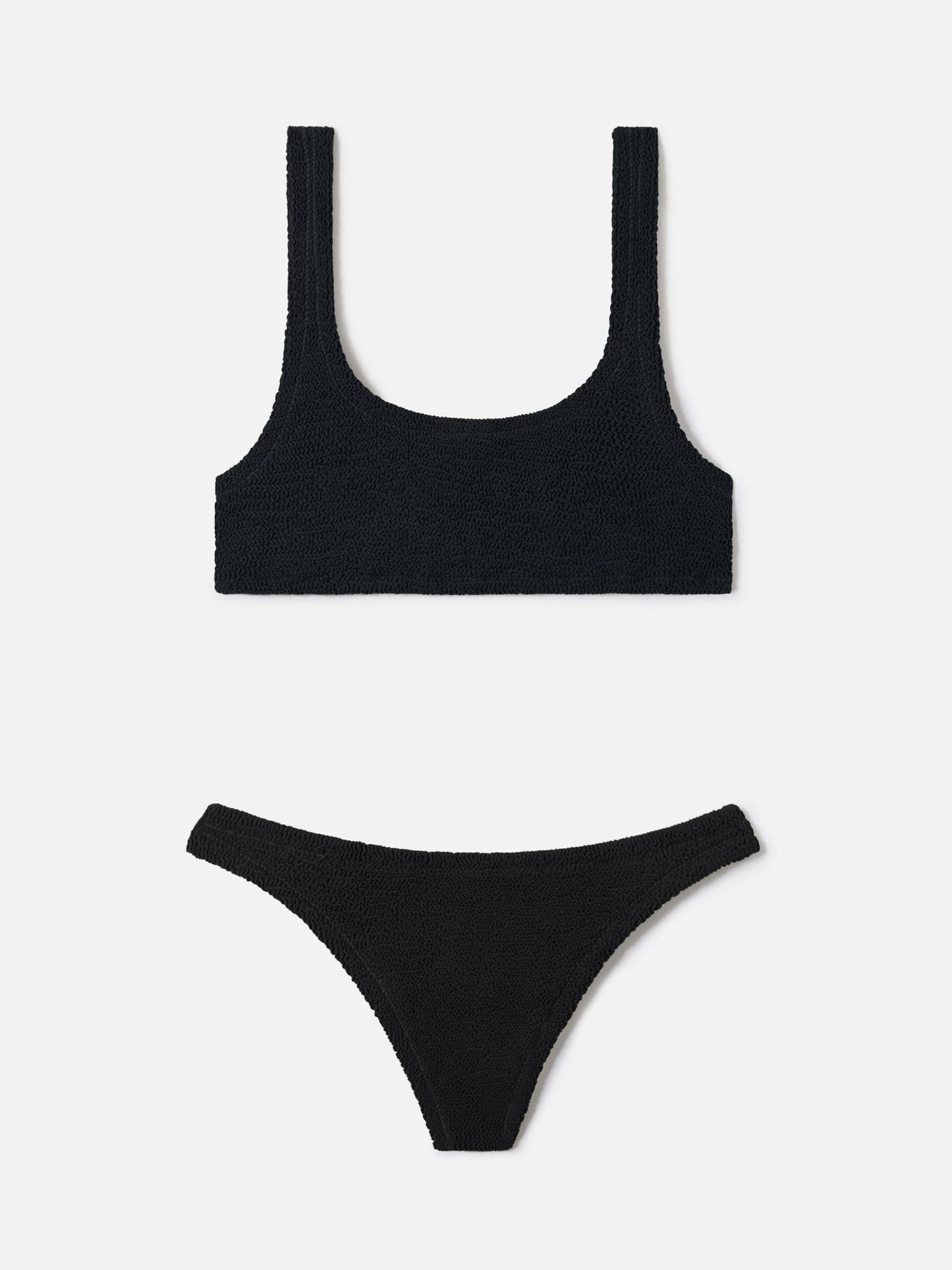 Bikini negro de efecto arrugado Naima Naomi 