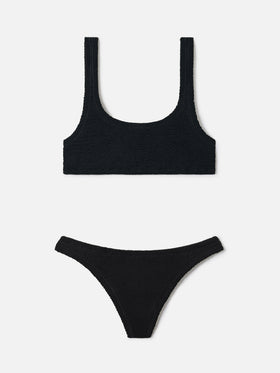 Bikini negro de efecto arrugado Naima Naomi 