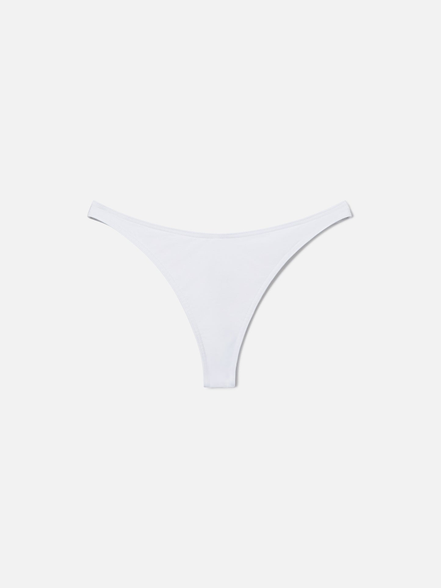 Braguita de bikini brasileña Naomi en blanco liso 