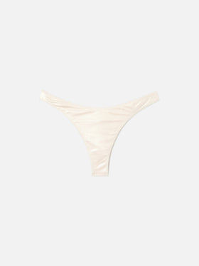 Bas de bikini cheeky Naomi à effet feuille d’or 