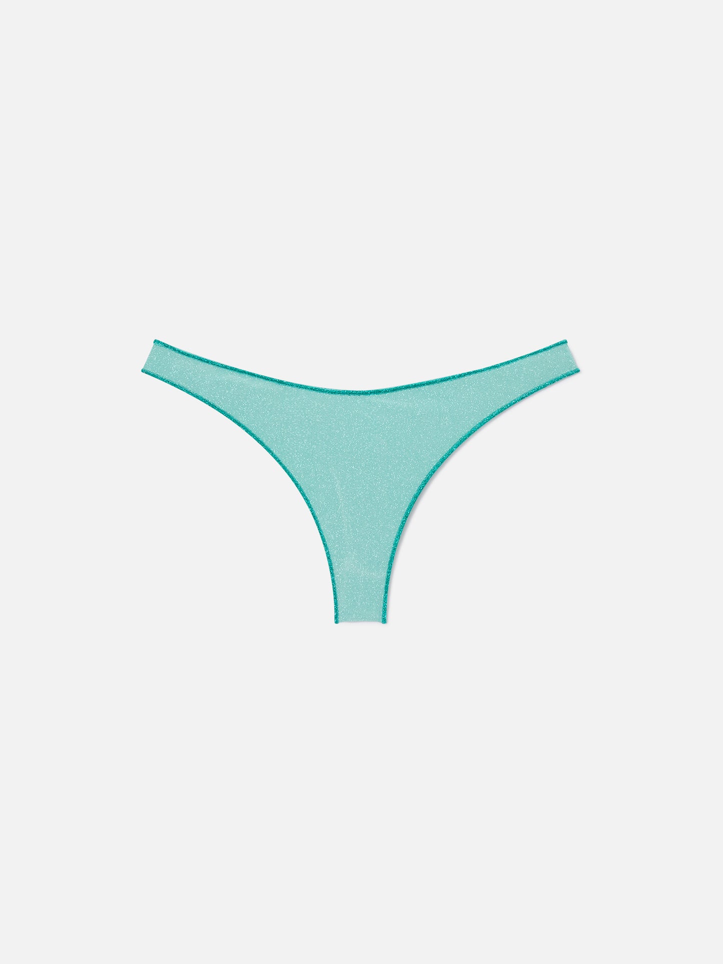 Naomi freche Lurex-Swimbriefs in Wassergrün 