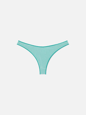 Naomi freche Lurex-Swimbriefs in Wassergrün 