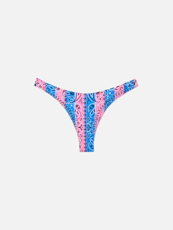 Freche Bikinihose Naomi mit Bandana-Print 