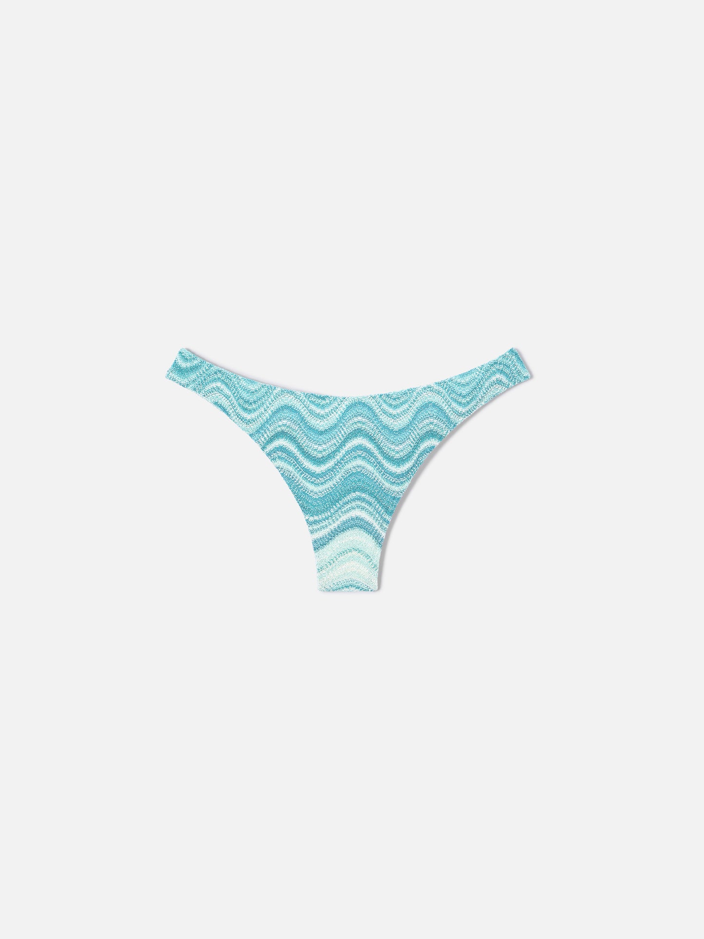 Braguita de bikini brasileña Naomi en tejido raschel degradé verde agua 