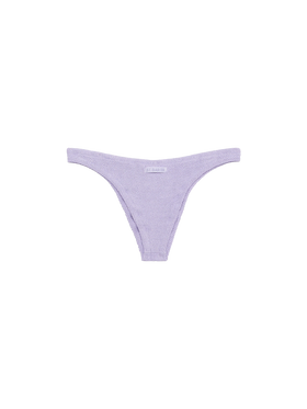 Woman lilac classic lurex cheeky swim briefs Naomi - MC2 Saint Barth