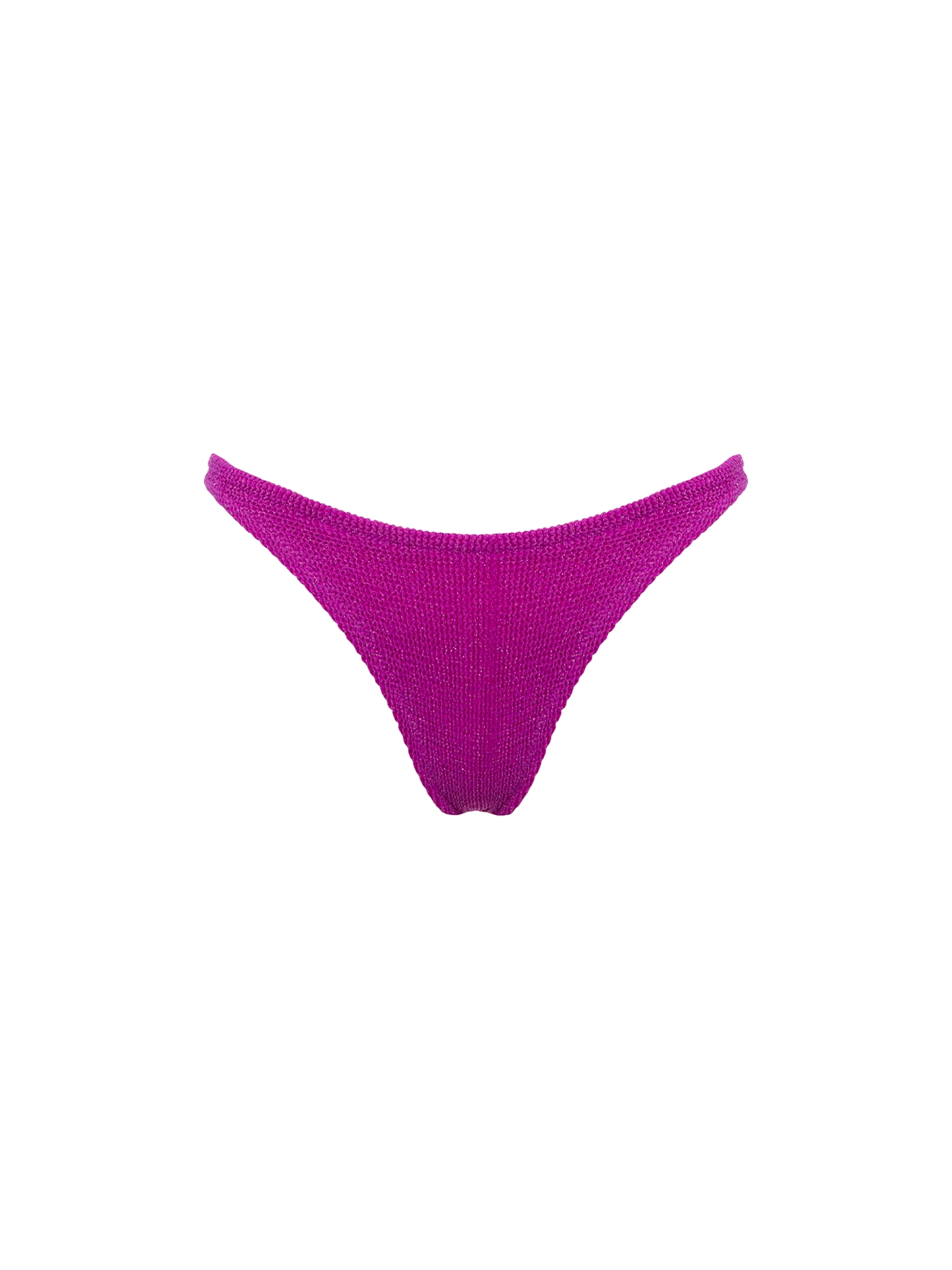 Woman fuchsia lurex crinkle cheeky swim briefs Naomi - MC2 Saint Barth
