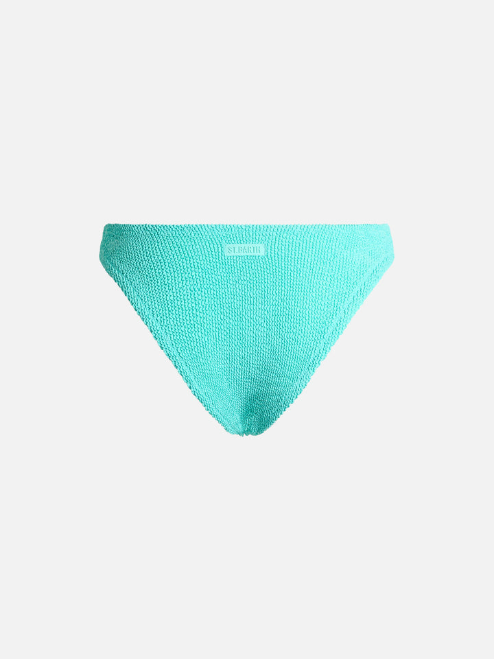 Naomi water green crinkle swim briefs