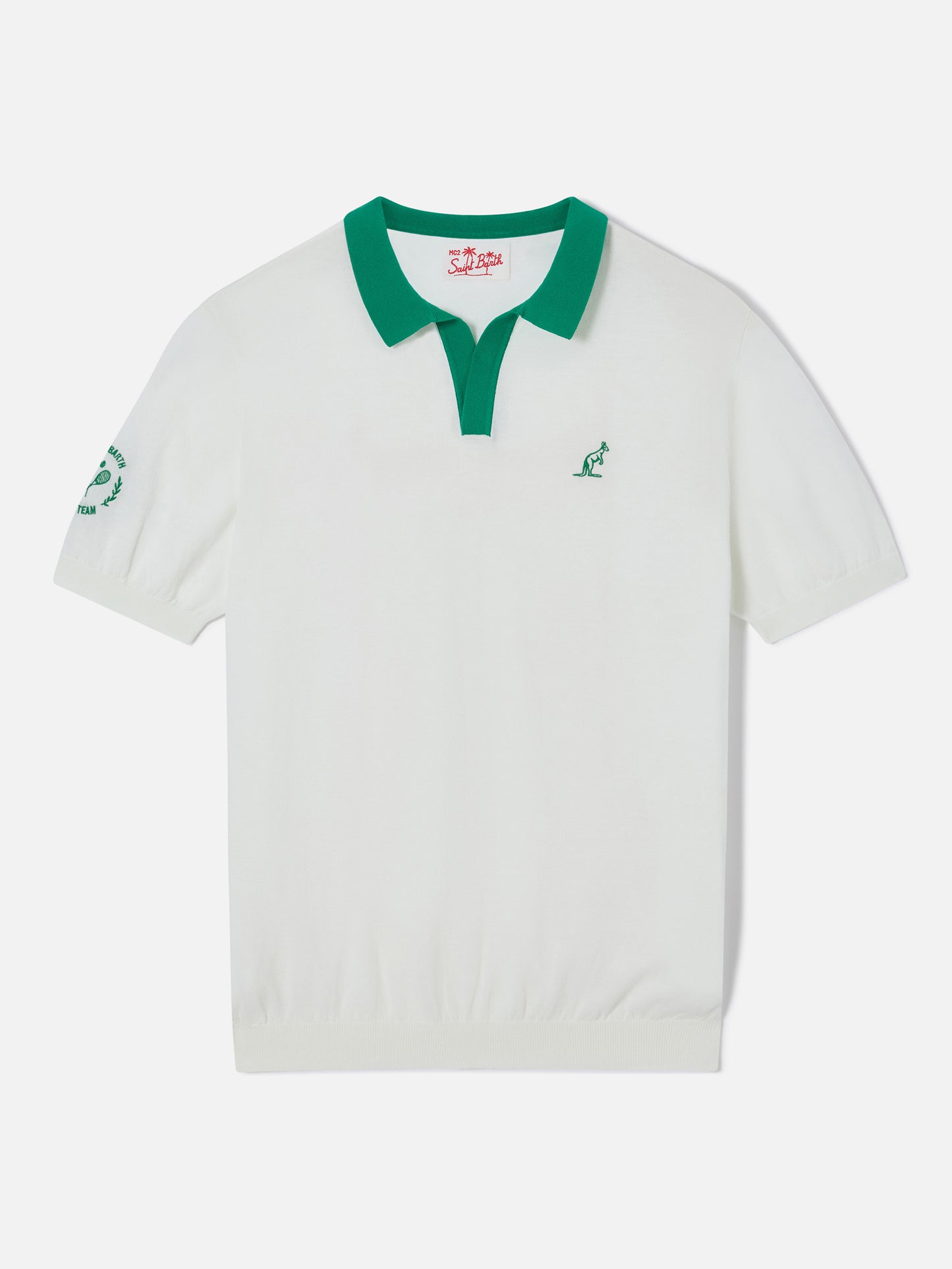 Polo en coton tricoté off-white Newcombe | Édition spéciale 