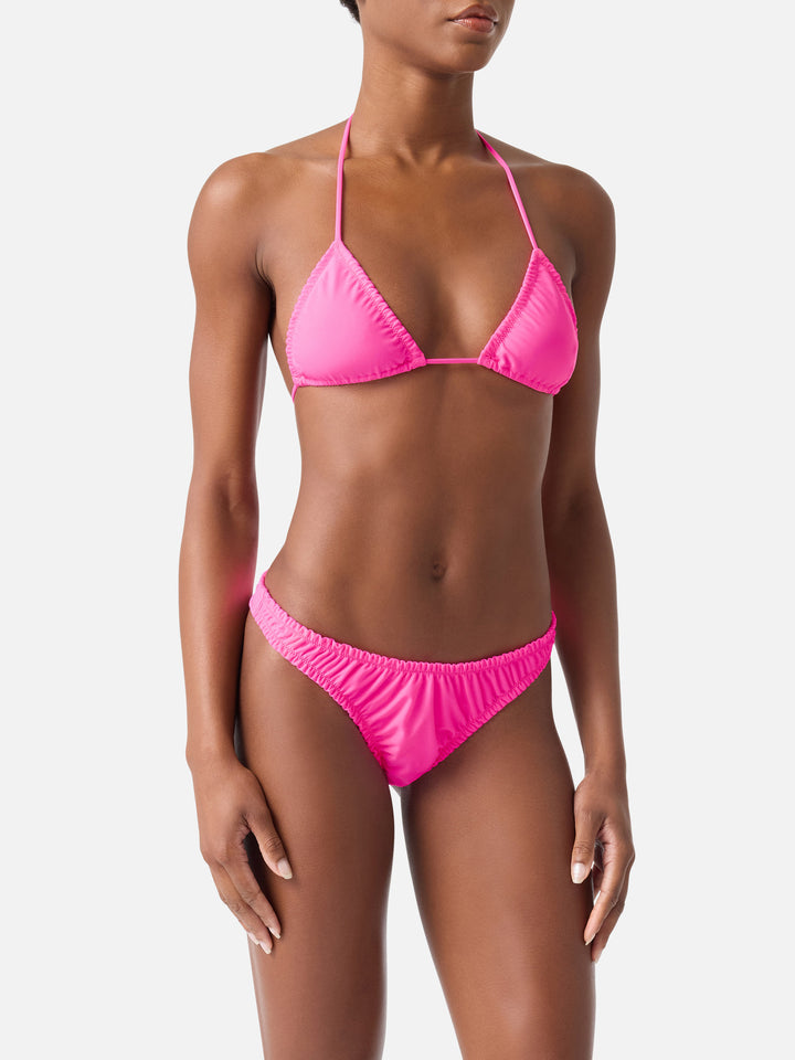 Nilly Nalu fluo pink Rüschen-Triangel-Bikini 