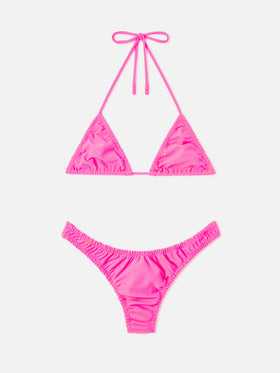 Nilly Nalu fluo pink Rüschen-Triangel-Bikini 