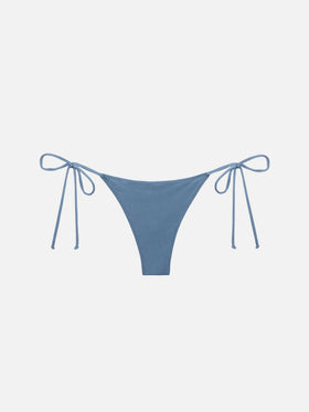 Norah shimmer avio blue cheeky swim briefs