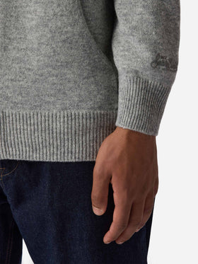 Notting Hoodie aus 100 % Lammwolle in Graumeliert