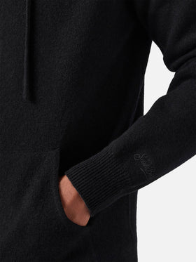 Notting Hoodie aus 100 % Lammwolle, schwarz