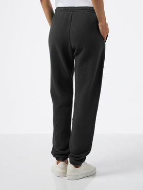 Schwarze Jogginghose aus Baumwollfleece von Odalys