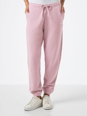 Pantalon de jogging Odalys en molleton de coton rose 