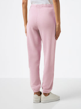Pantalon de jogging Odalys en molleton de coton rose 