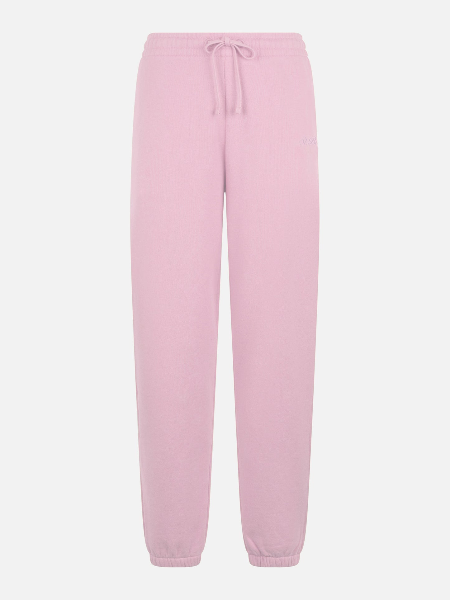 Pantalon de jogging Odalys en molleton de coton rose 