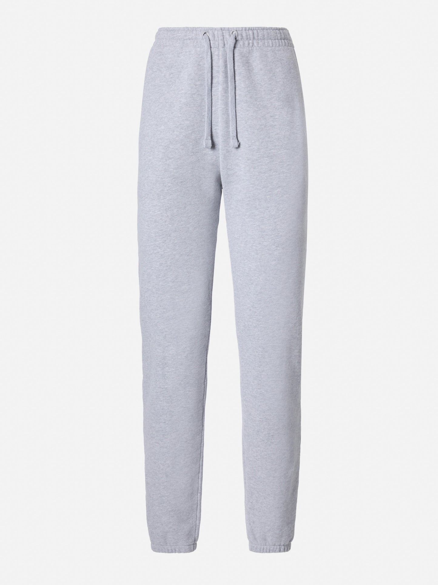 Pantalones jogger Odalys de felpa de algodón gris 