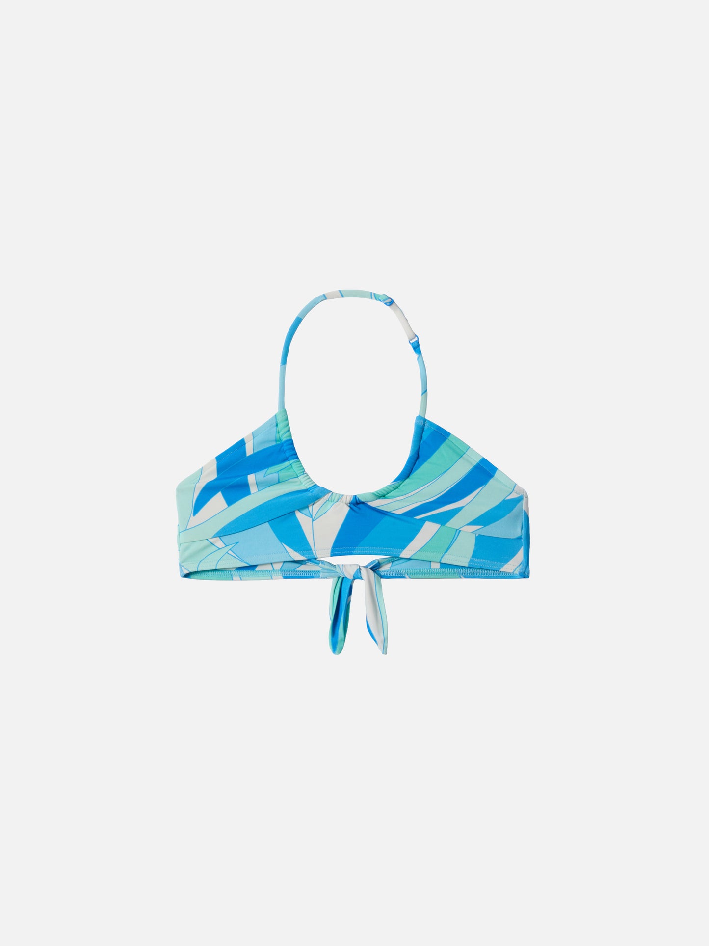 Page Jr crop top with colors palm print