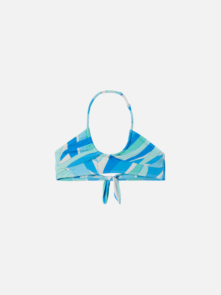 Page Jr Crop-Top mit farbigem Palmenmuster