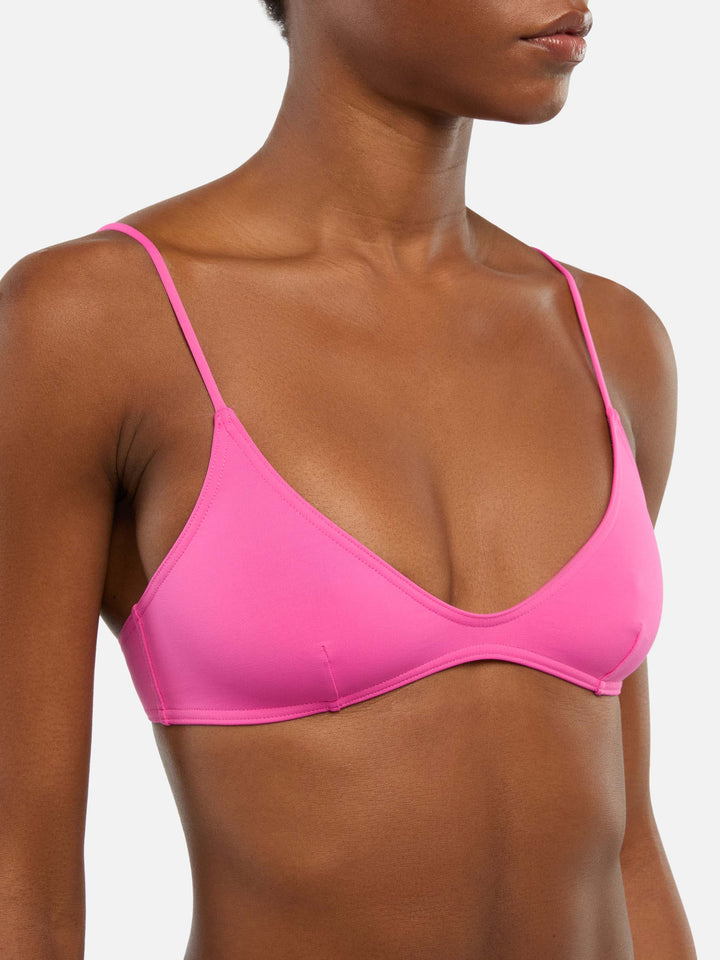 Paloma fuchsia scoop bralette