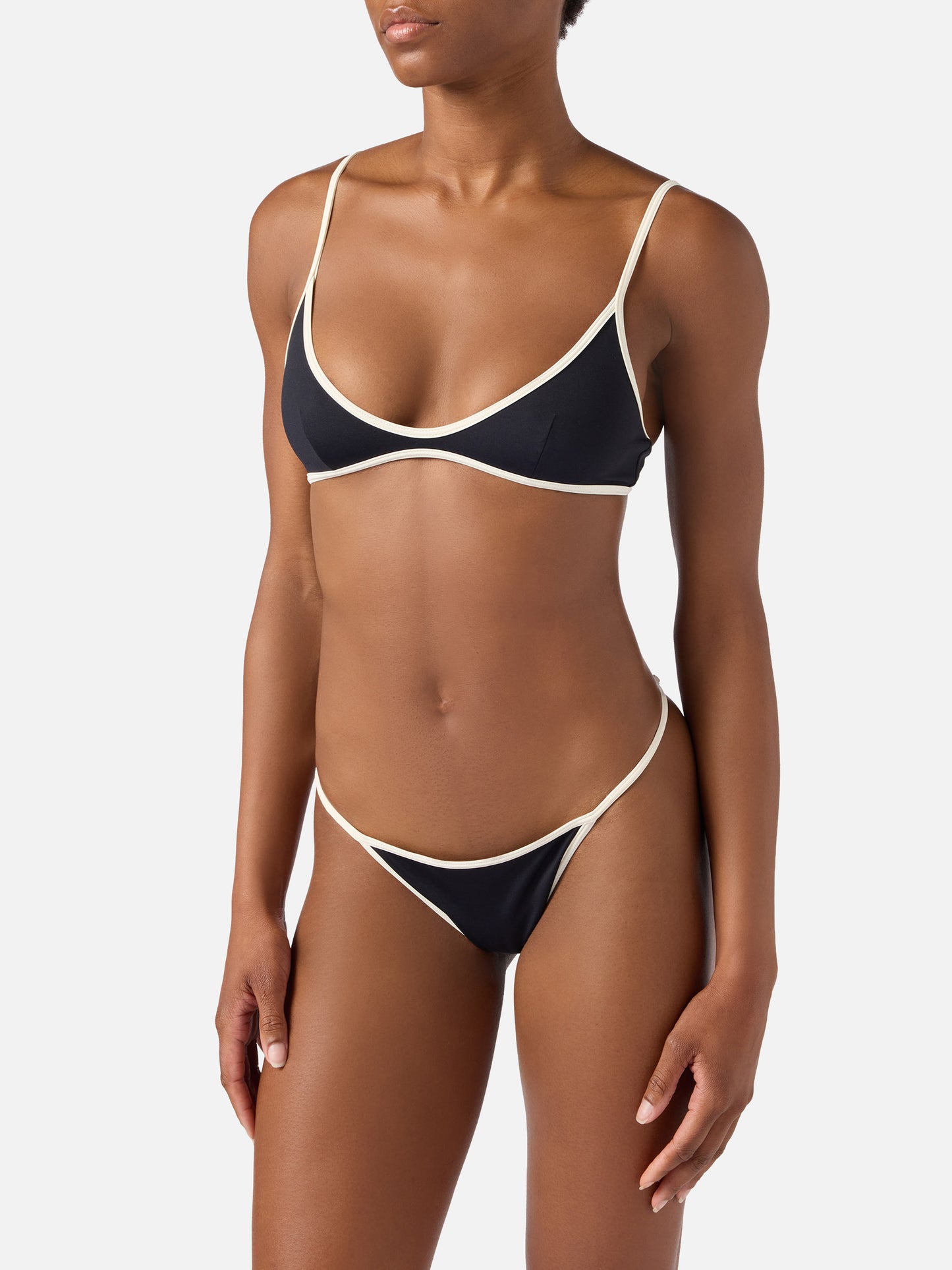 Paloma Zephire String black bikini with contrast trims