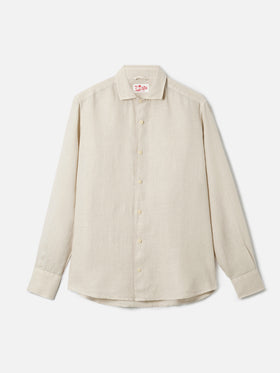 Chemise en lin Pamplona couleur crème 