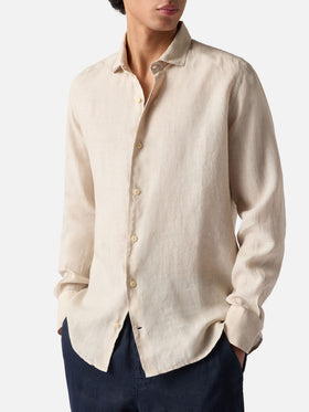 Chemise en lin Pamplona couleur crème 