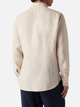 Chemise en lin Pamplona couleur crème 