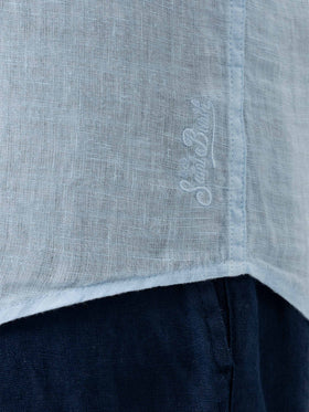 Light blue linen shirt Pamplona - MC2 Saint Barth