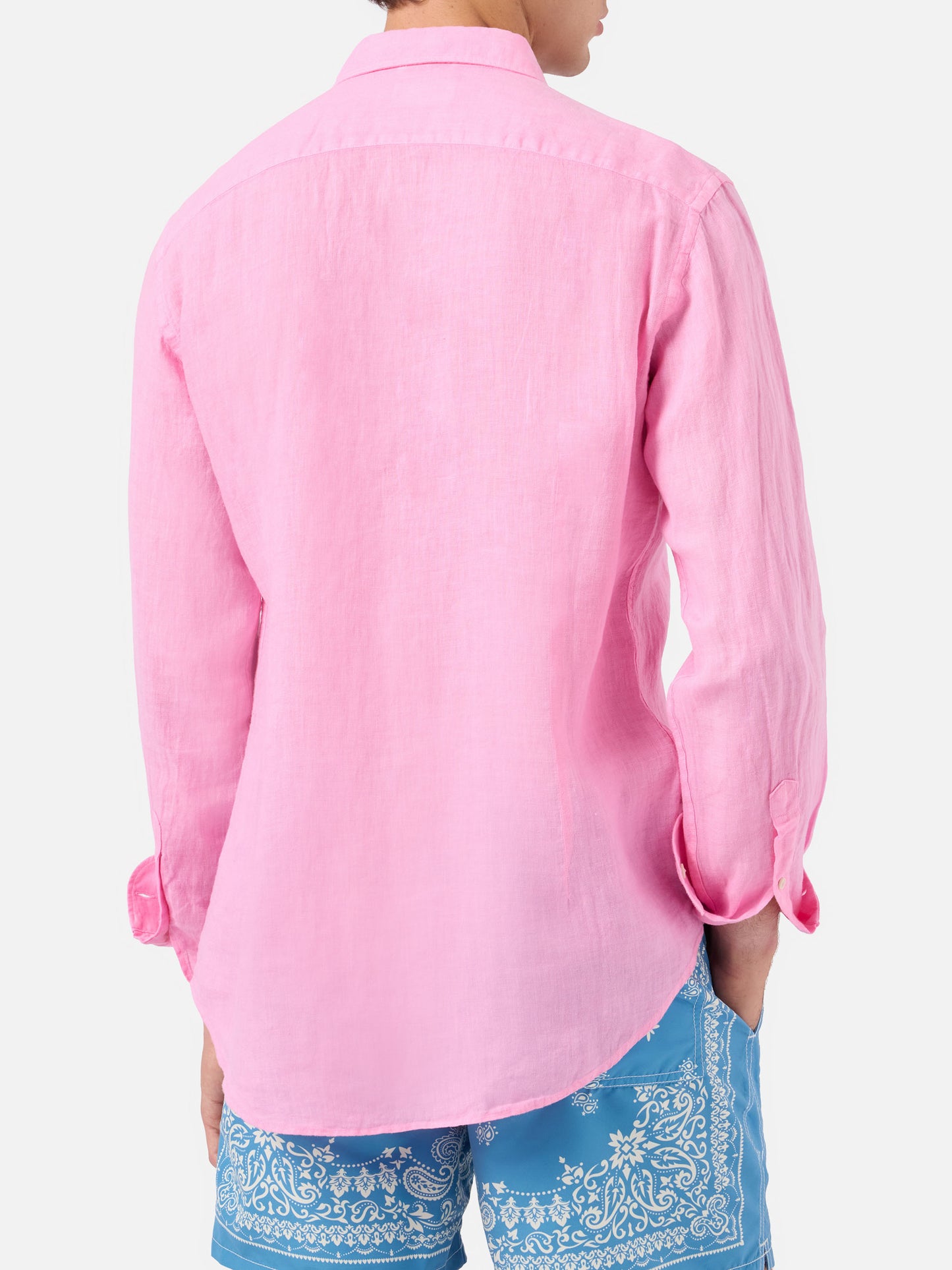 Pamplona pink linen shirt