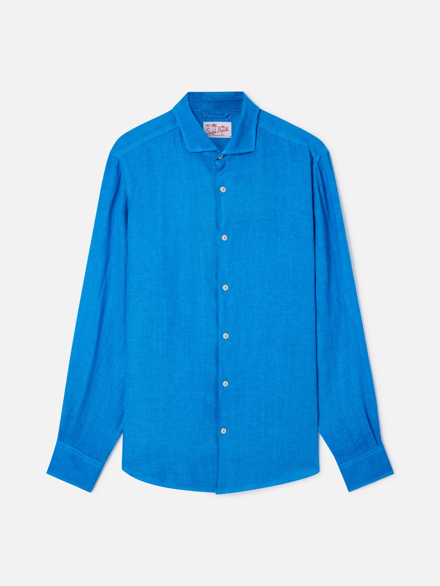Camisa de lino Pamplona bluette 