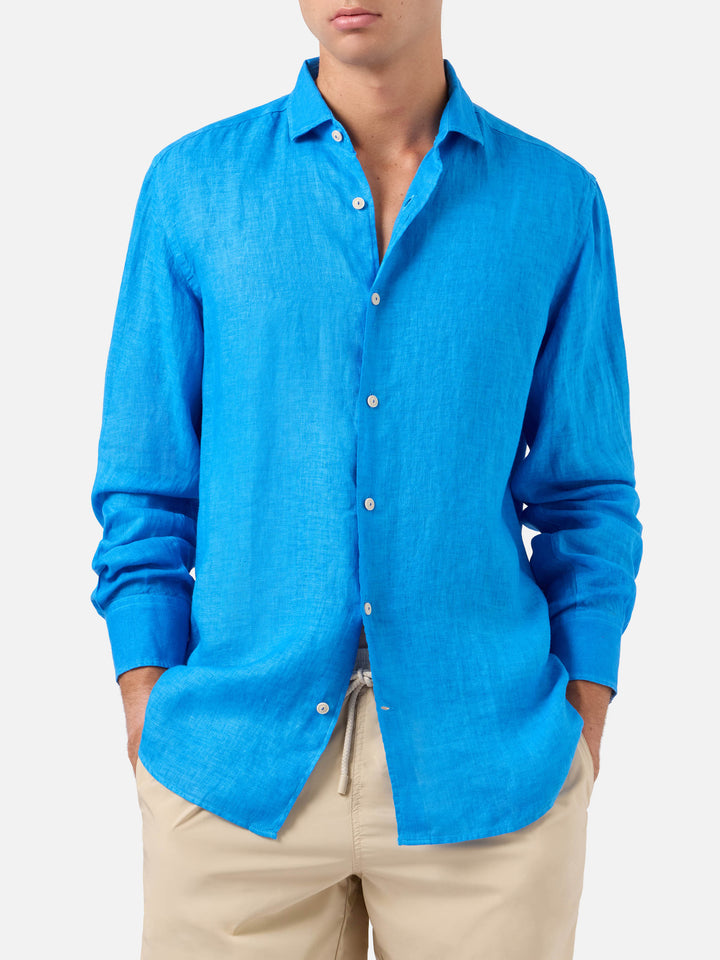 Pamplona bluette linen shirt