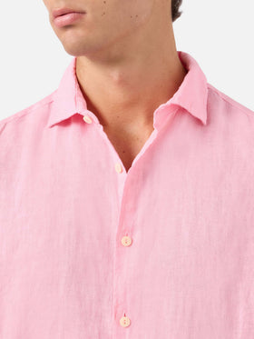 Pamplona pink linen shirt