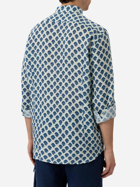 Linen shirt Pamplona with flower print - MC2 Saint Barth