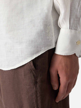Camisa blanca de lino Pamplona 
