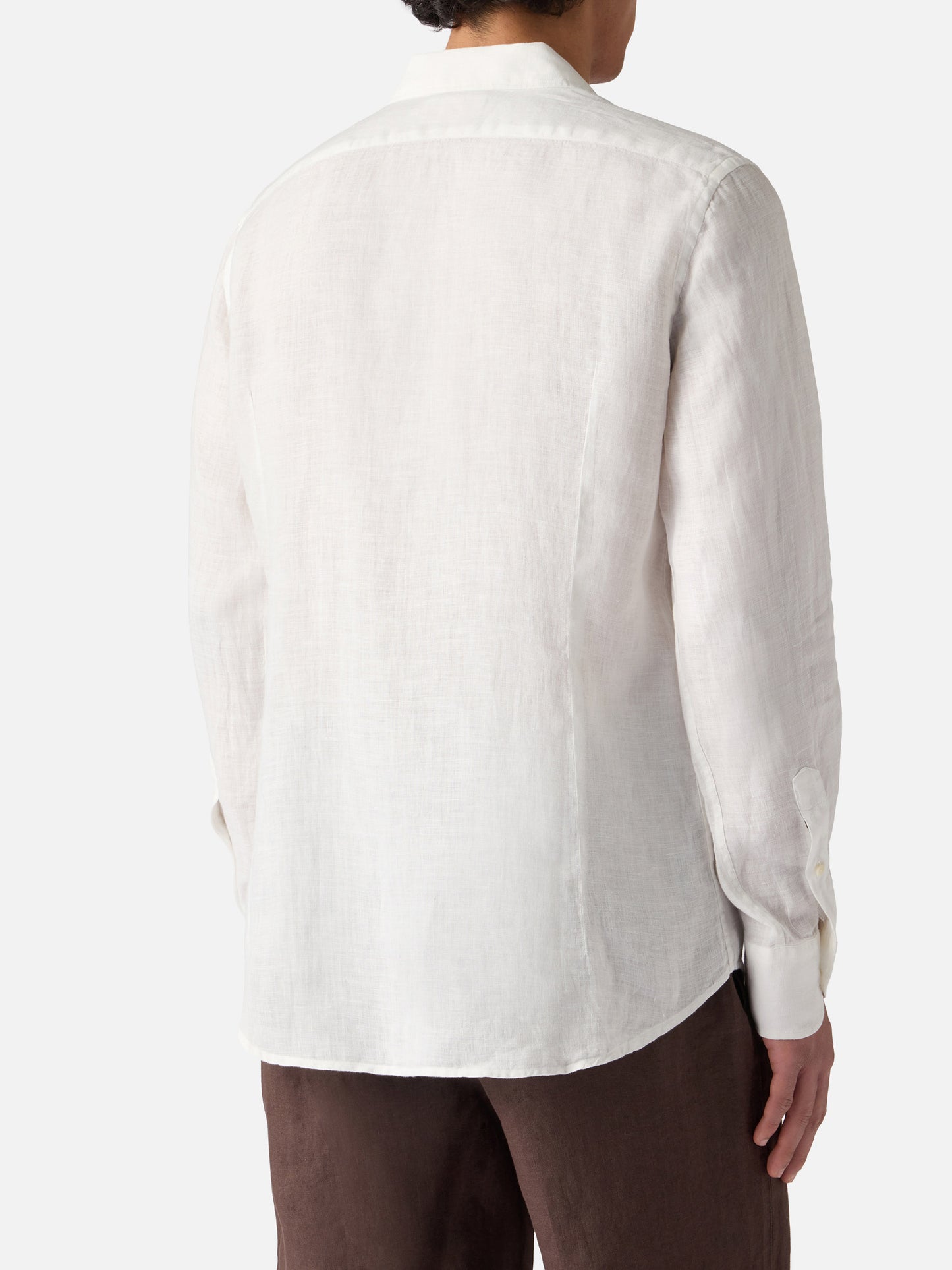 Camisa blanca de lino Pamplona 