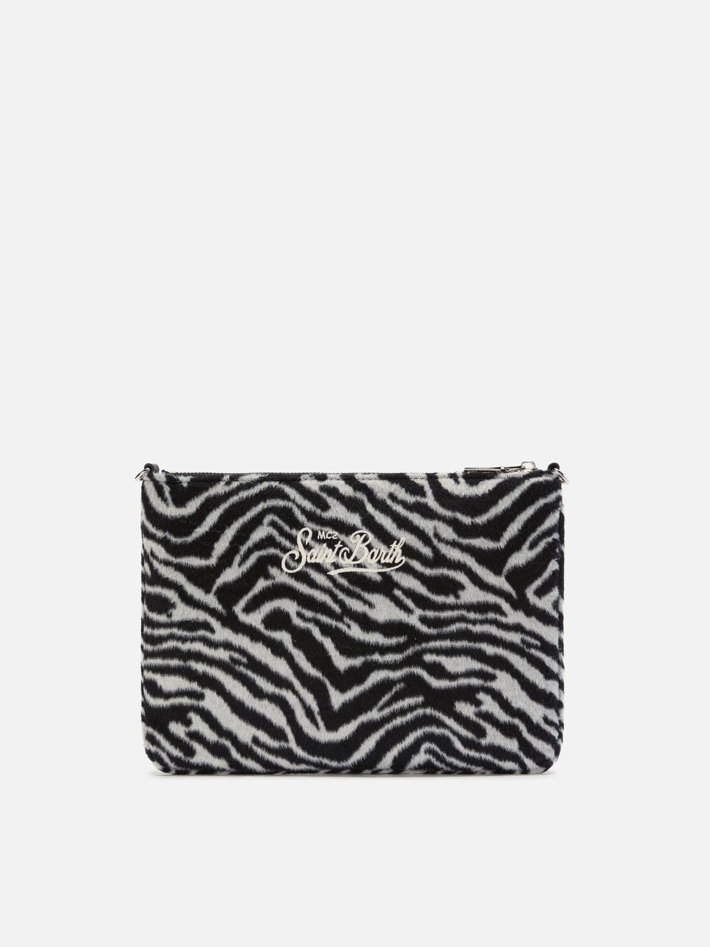 Parisienne Umhängetasche aus Zebra-Wollmischung