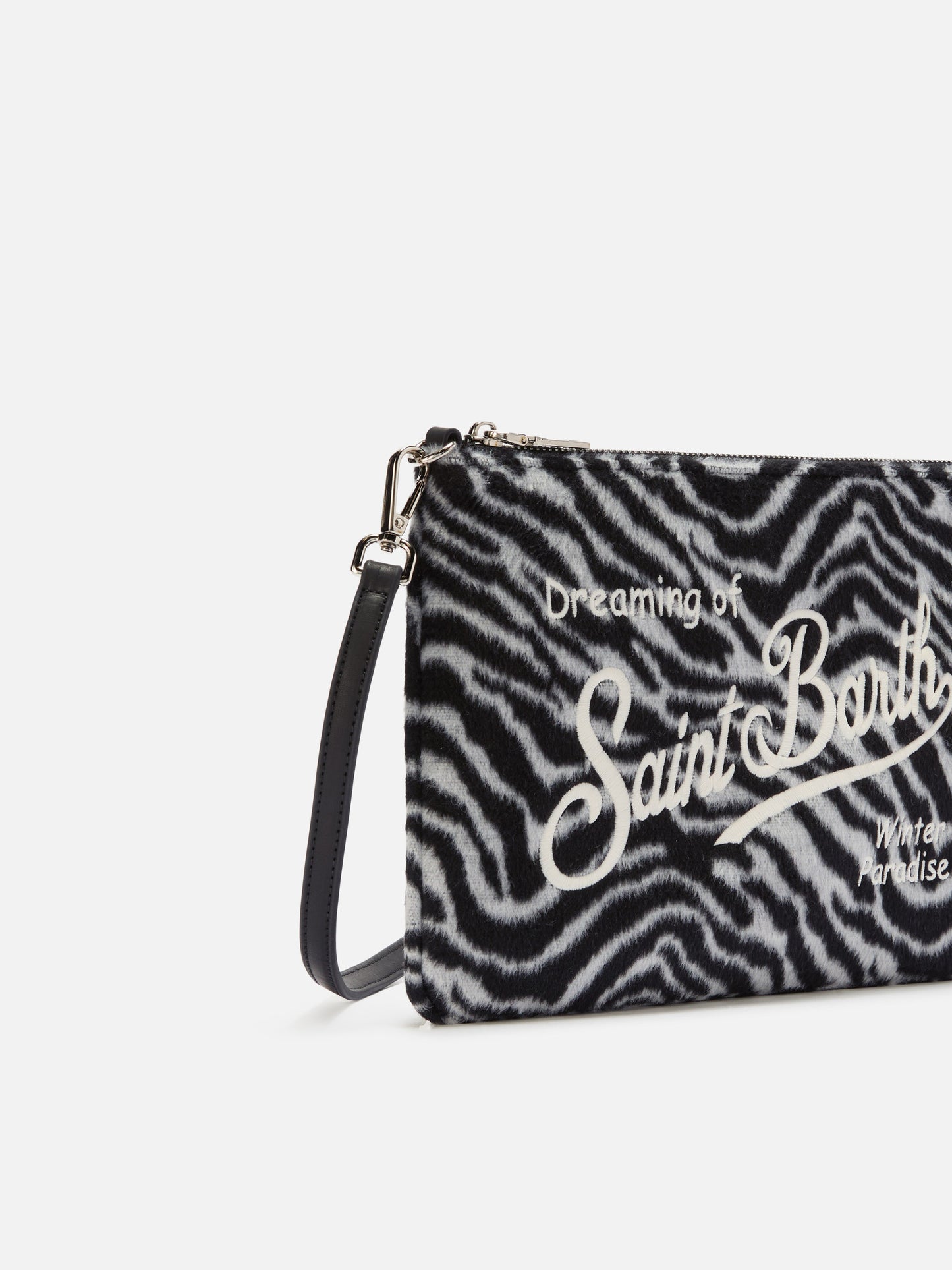 Parisienne Umhängetasche aus Zebra-Wollmischung