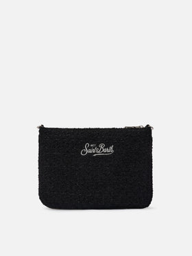 Borsa crossbody Parisienne Tweed nera