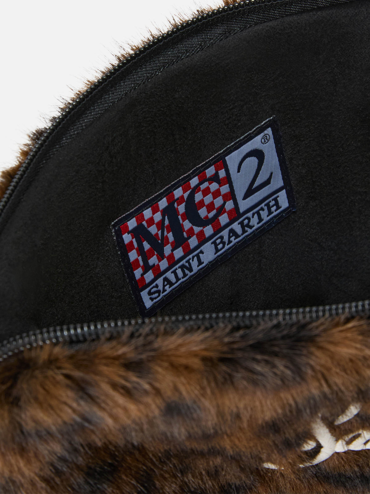 Pareasy de piel sintética pochette con estampado de leopardo 