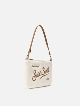 Parisienne Mini Shoulder Bag in white wool blend